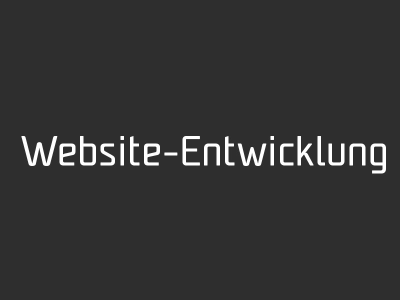 Website-Entwicklung